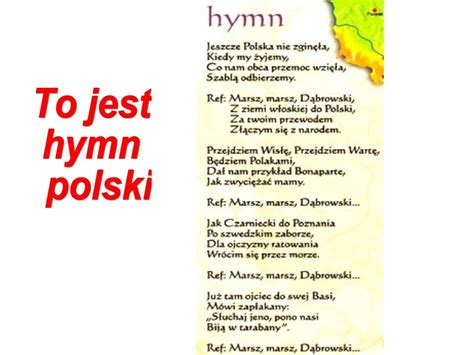 Flaga Polska God O Polskie Hymn Polski