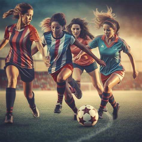 Premium AI Image | women's national football team victory