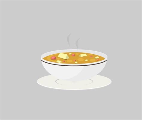 Premium Vector Hot Vegetable Soup