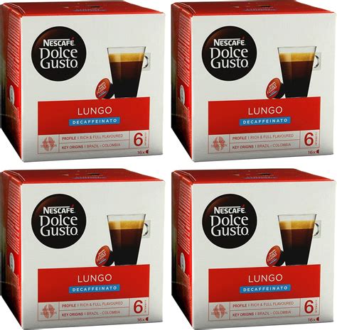 Nescafé Dolce Gusto Caffè Lungo Decaffeinato 4 Confezioni 4 x 16