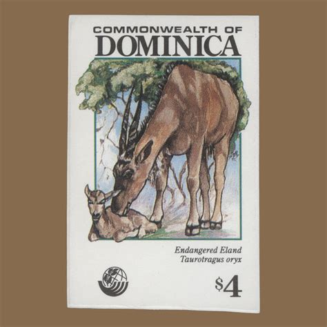 Dominica 1992 Eland imperforate proof single – ZEBOOSE.COM