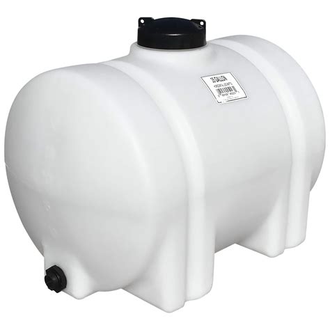 35 Gallon White Horizontal Leg Tank Norwesco 45223