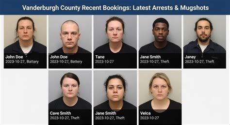 Vanderburgh County Recent Bookings: Latest Arrests & Mugshots - Billy Okeyo