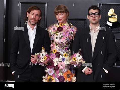 Aaron Dessner From Left Taylor Swift And Jack Antonoff Pose In The