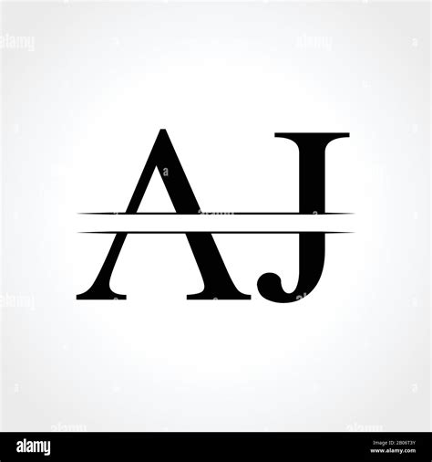 Initial AJ Letter Logo With Creative Modern Business Typography Vector
