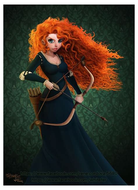 Brave Merida Print By ~renecordova On Deviantart Disney Fan Art Disney Fun Disney Magic