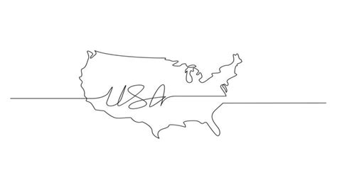 Usa Flag Outline Vector Art, Icons, and Graphics for Free Download