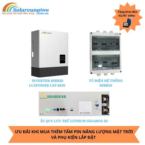 Combo BiẾn TẦn Hybrid Luxpower Sna 5kw VÀ Pin LƯu TrỮ Sve ⋆