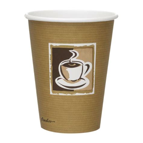 GF052 Benders Caffe Disposable Hot Cups 340ml 12oz Pack Of 1260