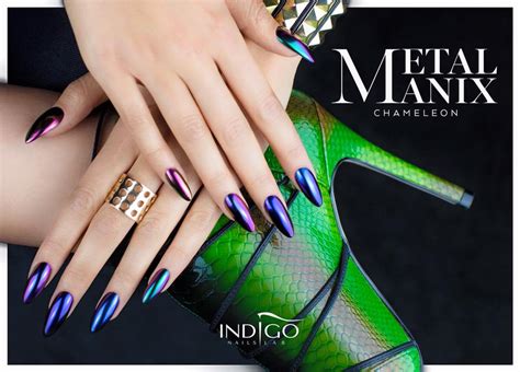 Chameleon Effect On Your Nails Metal Manix Chameleon Vlog Indigo