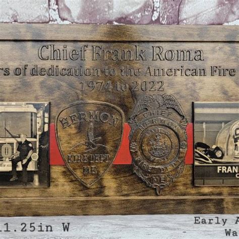 Firefighter Plaque - Etsy