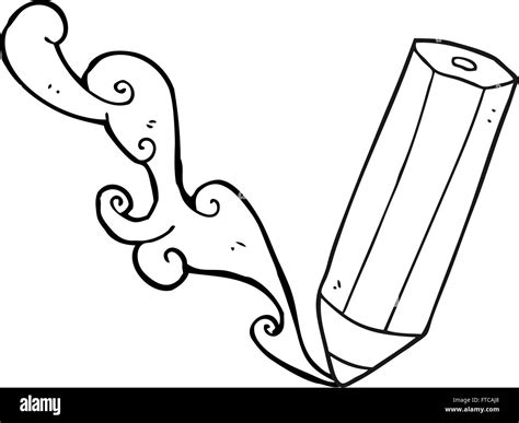 Freehand Drawn Black And White Cartoon Pencil Scribbling Stock Vector