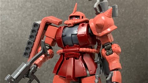 やっぱり赤がいい！ テレビ版カラーに！ Ms 06s Zaku Ii Red Comet Ver シャア専用ザク 赤い彗星ver 仮組み