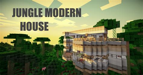 Jungle modern house-[FULL FURNISHED] Minecraft Map