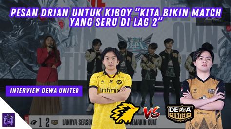 INTERVIEW DEWA UNITED SETELAH BERHASIL MENGALAHKAN ONIC ESPORT MPL ID