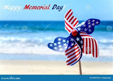 Memorial Day Background On The Beach Stock Image Image Of Symbol