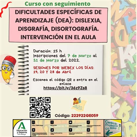 CURSO DIFICULTADES ESPECÍFICAS DE APRENDIZAJE DEA DISLEXIA