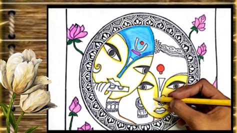 Radha Krishna Mandala Art For Beginners Step By Step YouTube