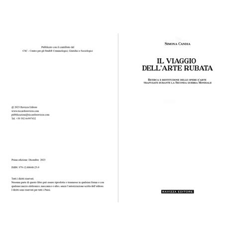 Il Viaggio Dell Arte Rubata Ricerca E Restituzione Delle Opere Darte