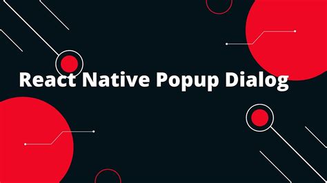 React Native Popup Dialog React Native Tutorial Youtube