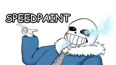 Speedpainting Undertale Sans Fanart Youtube