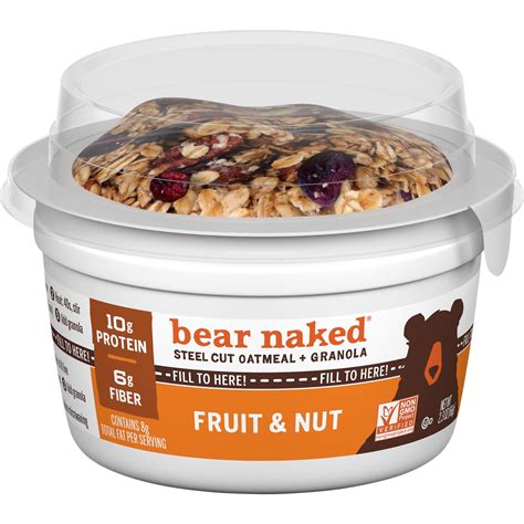 Bear Naked Granola And Steel Cut Oatmeal Whole Grain Breakfast Fiber Snacks Fruit And Nut