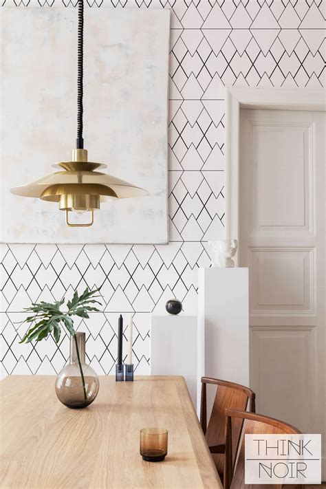 Classic Modern Geometric Design for walls | ThinkNoirWallpaper