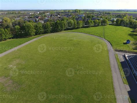 Top view of a rural stadium. Football stadium. 36306866 Stock Photo at