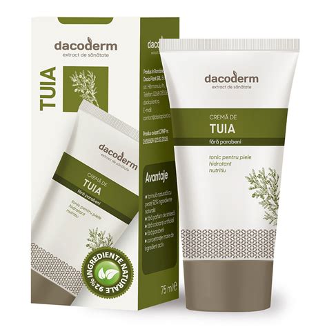 Crema De Tuia Dacoderm Ml Dacia Plant Farmacia Tei Online