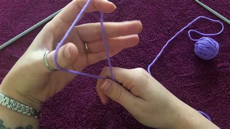 Long Tail Cast On Knitting Instructions Youtube