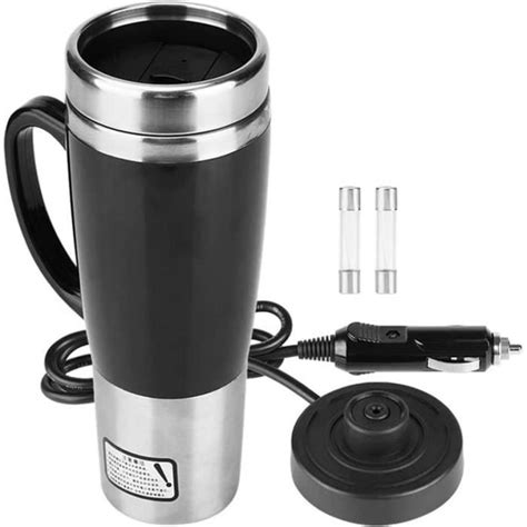 Tasse chauffante électrique de voiture 12 V 50 W en acier inoxydable