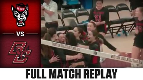 NC State Vs Boston College Full Match Replay 2023 ACC Volleyball