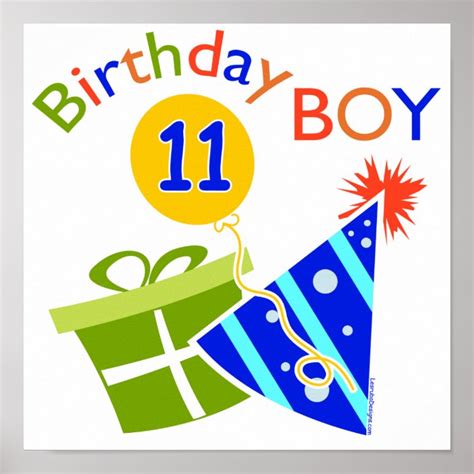 11th Birthday Birthday Boy Poster