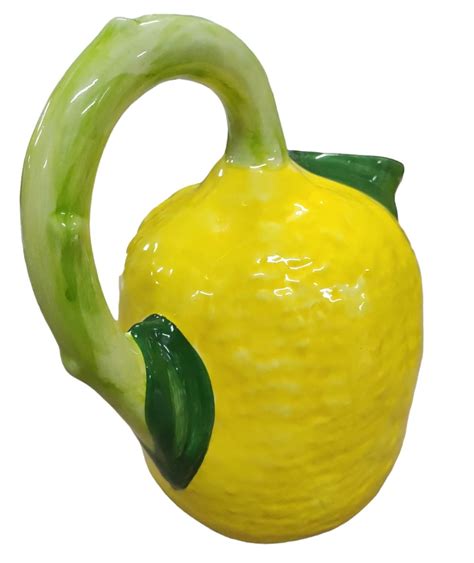 Pitcher Lemon 25cm | Handcrafted Mediterranean Ceramics, Custom Lava ...