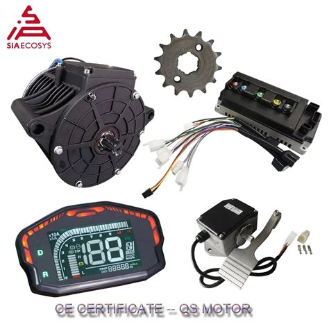 SIA ECOSYS QS MOTOR 3000W Mid Drive Motor Power Train Kits 72V 100kph