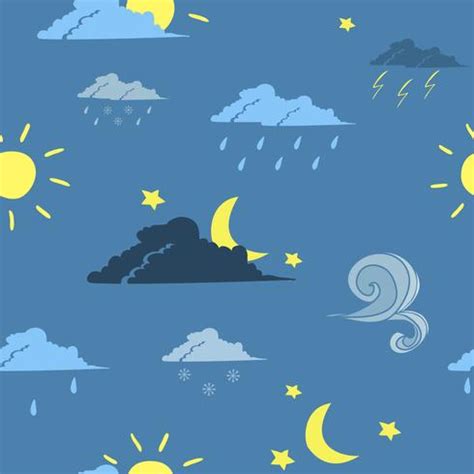 Seamless weather forecast background 436105 Vector Art at Vecteezy