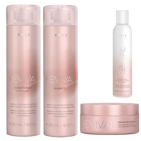 Kit Bra Revival Shampoo Condicionador Ml M Scara G Spray