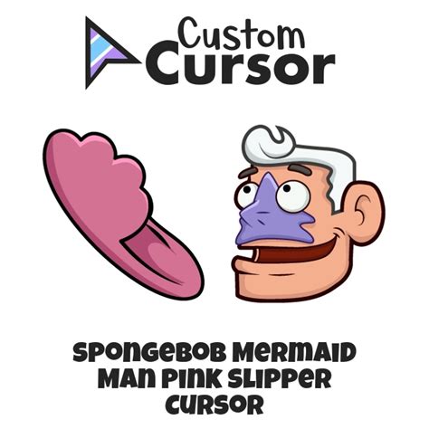 Spongebob Mermaid Man Pink Slipper Cursor Custom Cursor