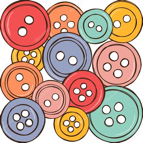 Illustration Of Colored Buttons Stock Vector Kytalpa