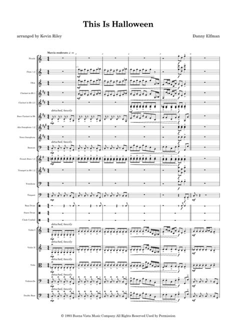 This Is Halloween Arr Kevin Riley By Danny Elfman Sheet Music For