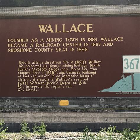 Read the Plaque - Wallace, Idaho