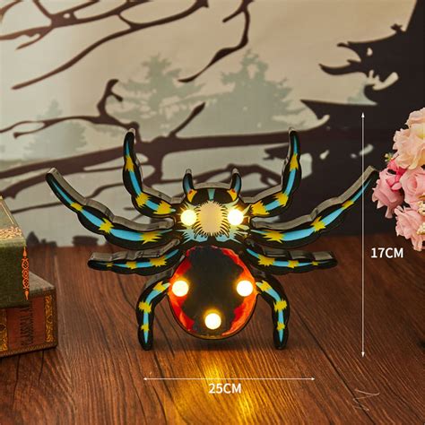 OAVQHLG3B Halloween Spider Lights Halloween Decorations Orange Lights ...