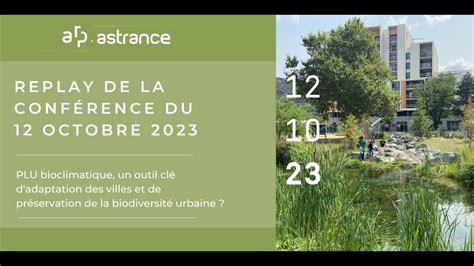 Conférence PLU bioclimatique YouTube