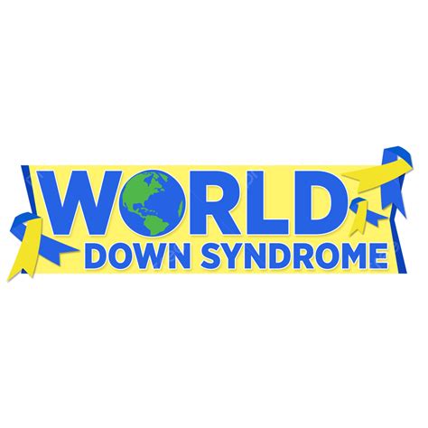 World Down Syndrome Day Banner Ribbon Vector Day Syndrome World Png