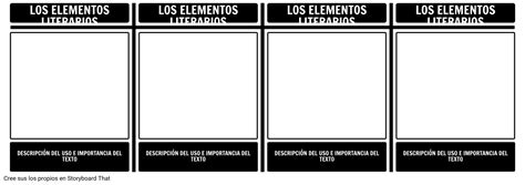 Elementos Literarios T Chart Storyboard Por Es Examples