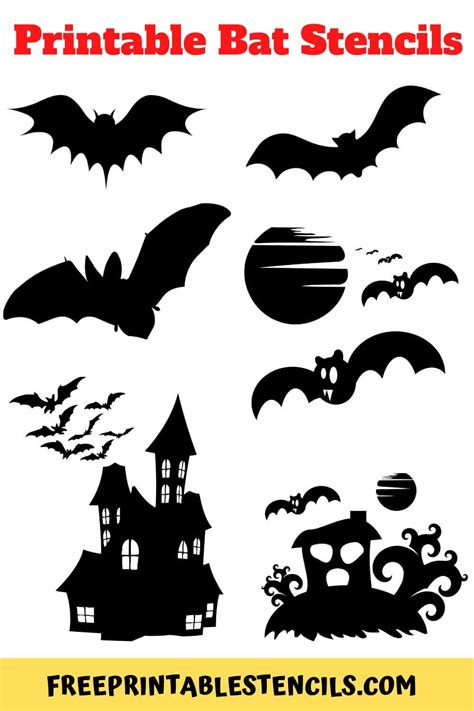 Printable Bat Silhouette