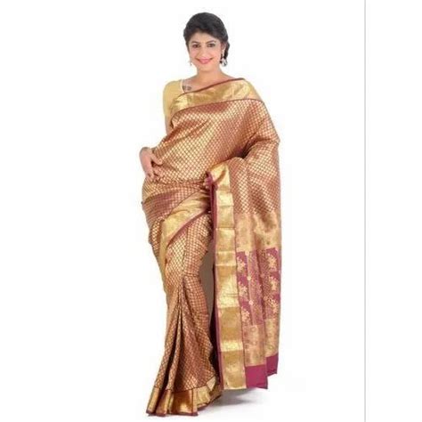 Printed Party Wear Pure Silk Saree 5 5 M Separate Blouse Piece At Rs