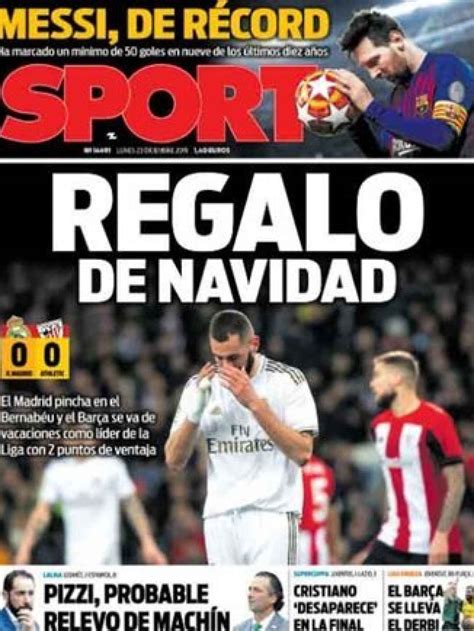 La Portada Del Diario Sport 23 12 2019