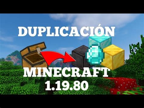 COMO DUPLICAR ITEMS EN MINECRAFT BEDROCK 1 19 80 YouTube