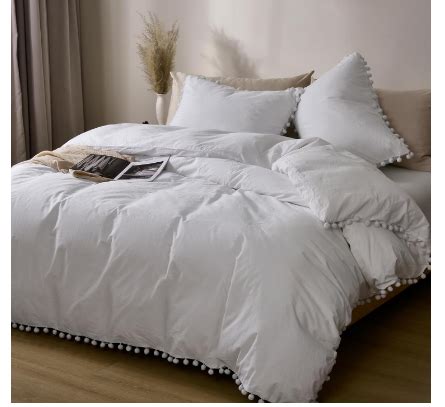 PHF 100 Washed Cotton 3 Piece Duvet Cover Set ONLY 13 49 At Amazon